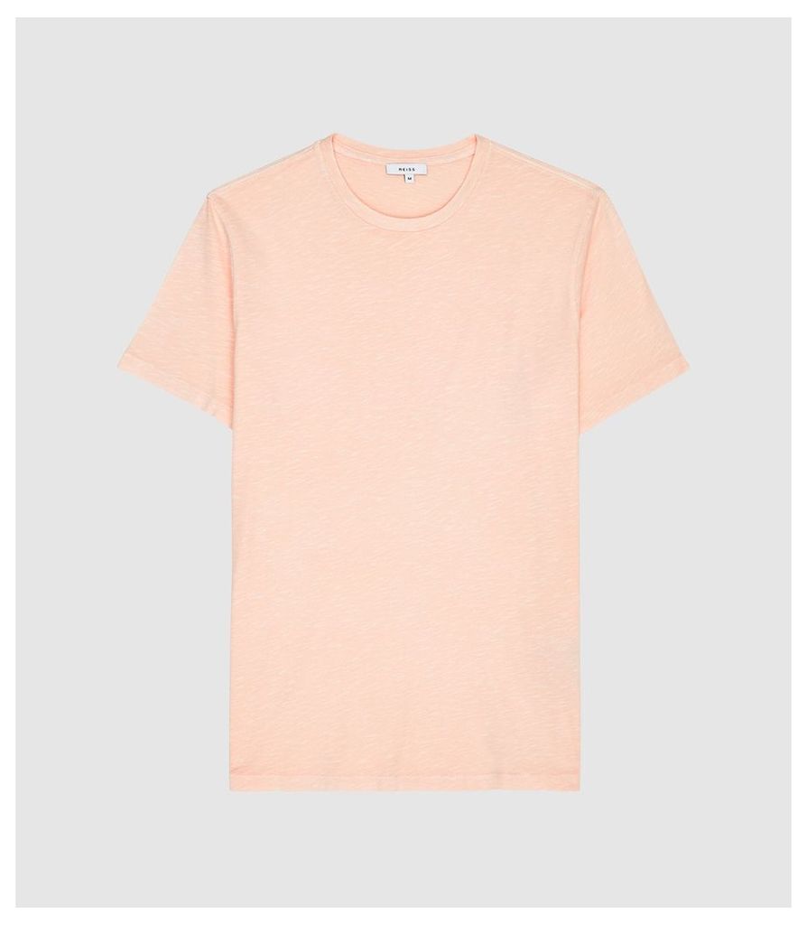 Reiss Kenny - Melange Crew Neck T-shirt in Pink, Mens, Size XXL