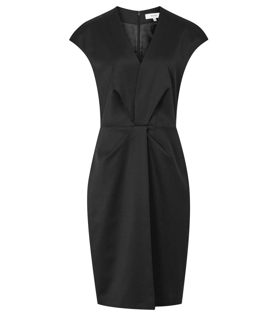 Reiss Harper Dress - Tailored Dress in Black, Womens, Size 16