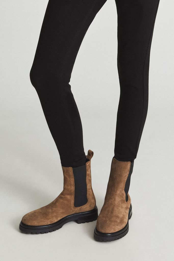 Caramel Thea Suede Chelsea Boots