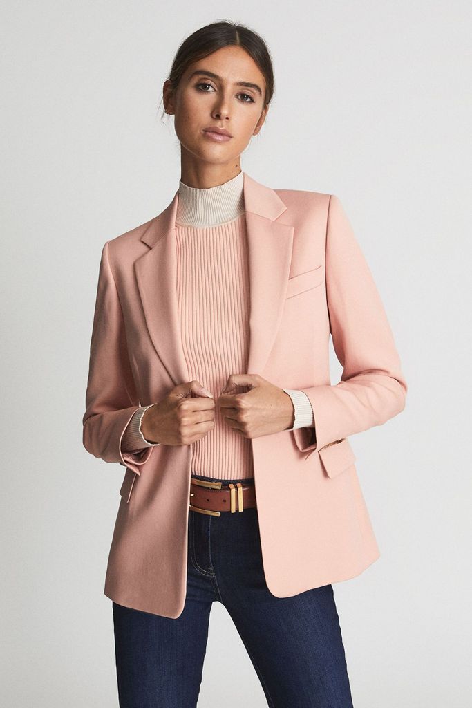 Pink Coco Single Breasted Blazer