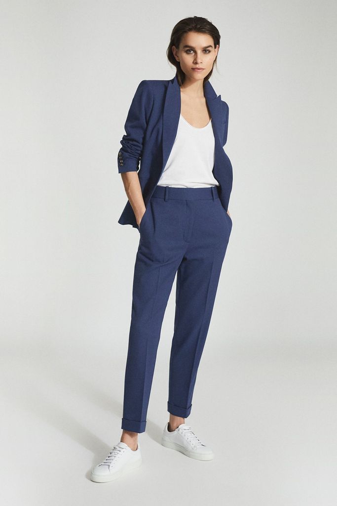 Blue Sienna Wool Blend Tailored Trousers