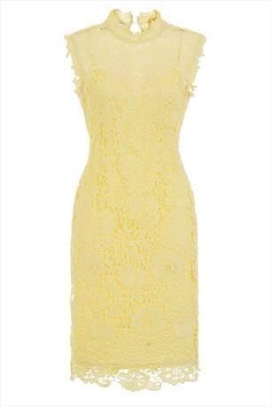 Sleeveless Lemon Crochet Dress