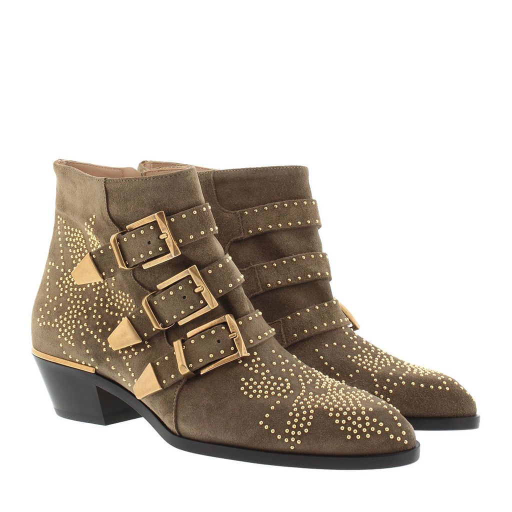 ChloÃ© Boots & Booties - Susanna Boots Suede Dark Greige - brown, beige - Boots & Booties for ladies