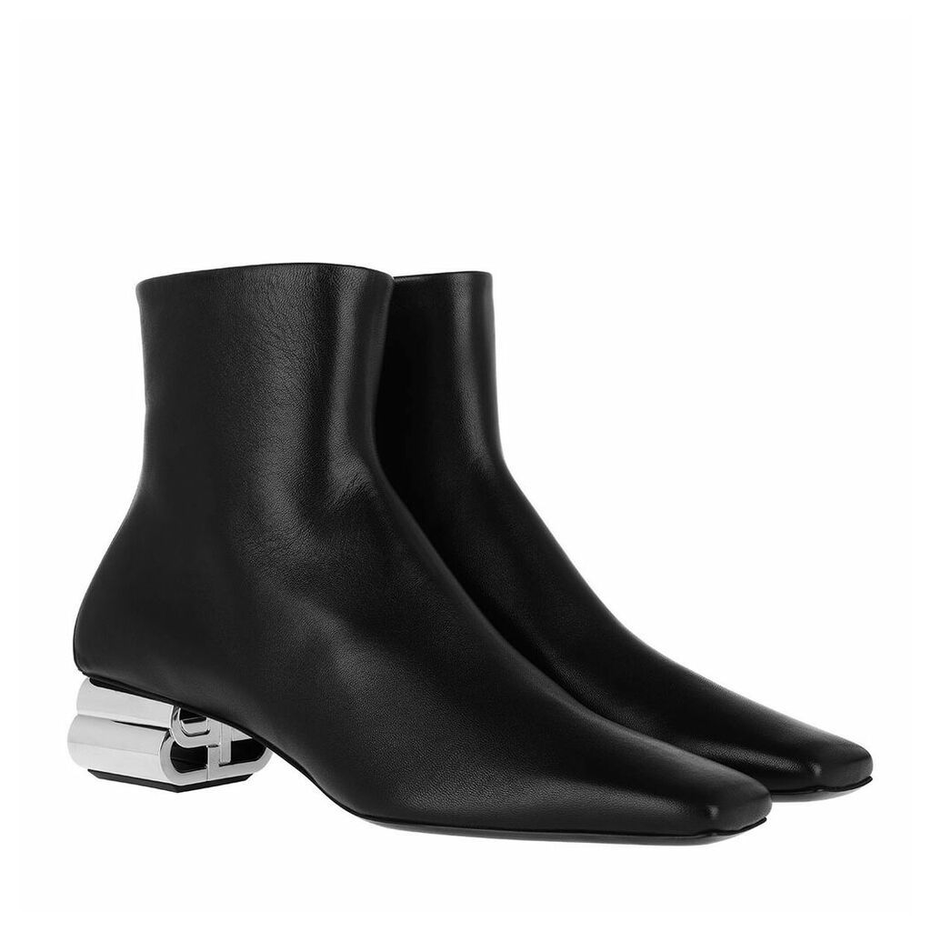 Boots & Booties - Ankle Boots Leather Black/Silver - black - Boots & Booties for ladies