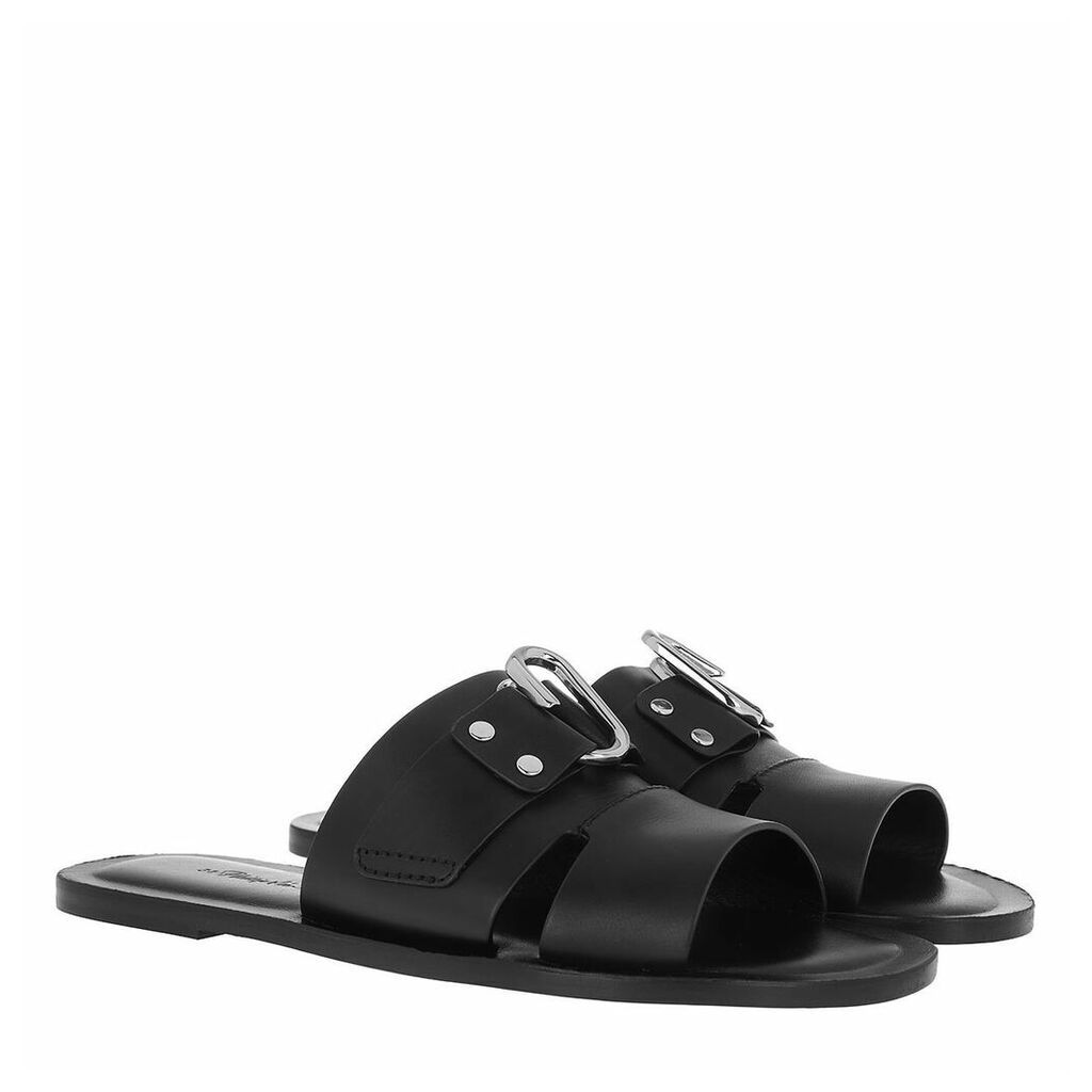 Sandals - Alix Flat Slide Sandal Black - black - Sandals for ladies