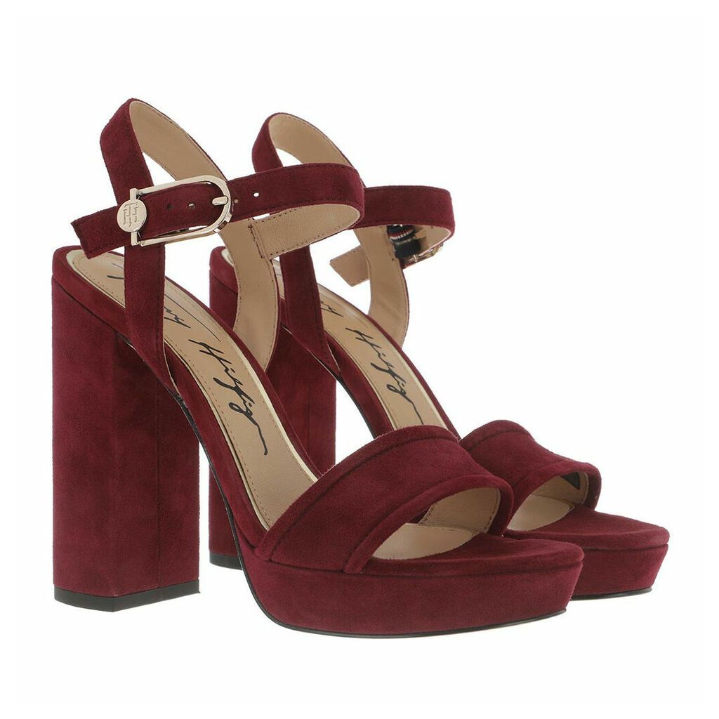 Sandals - Elevated Tommy High Heel Sandals Deep Rouge - red - Sandals for ladies