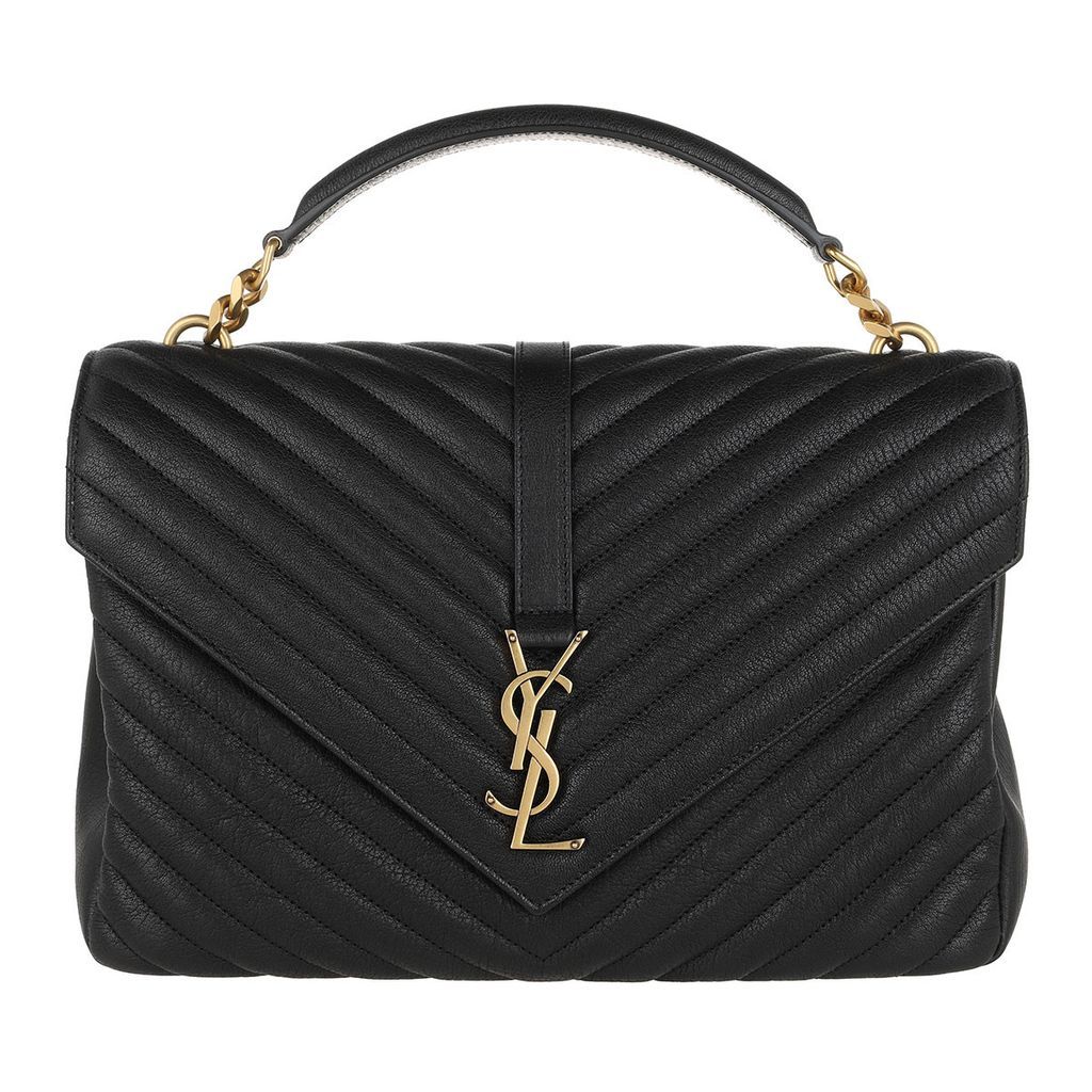 Satchel Bags - Monogram Crossbody Bag Matelasse Leather Black - black - Satchel Bags for ladies
