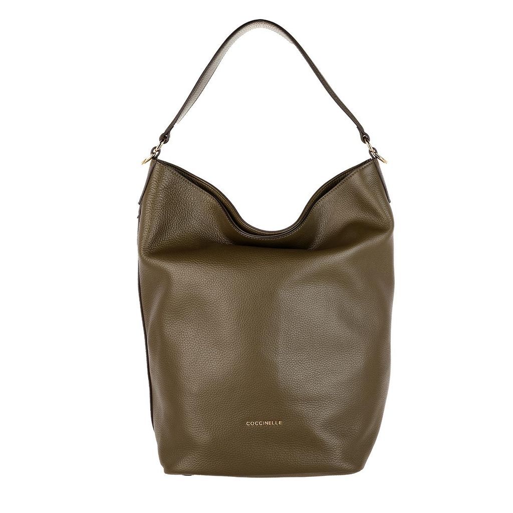 Hobo Bags - Borsa Pelle Vitello Evergreen - green - Hobo Bags for ladies