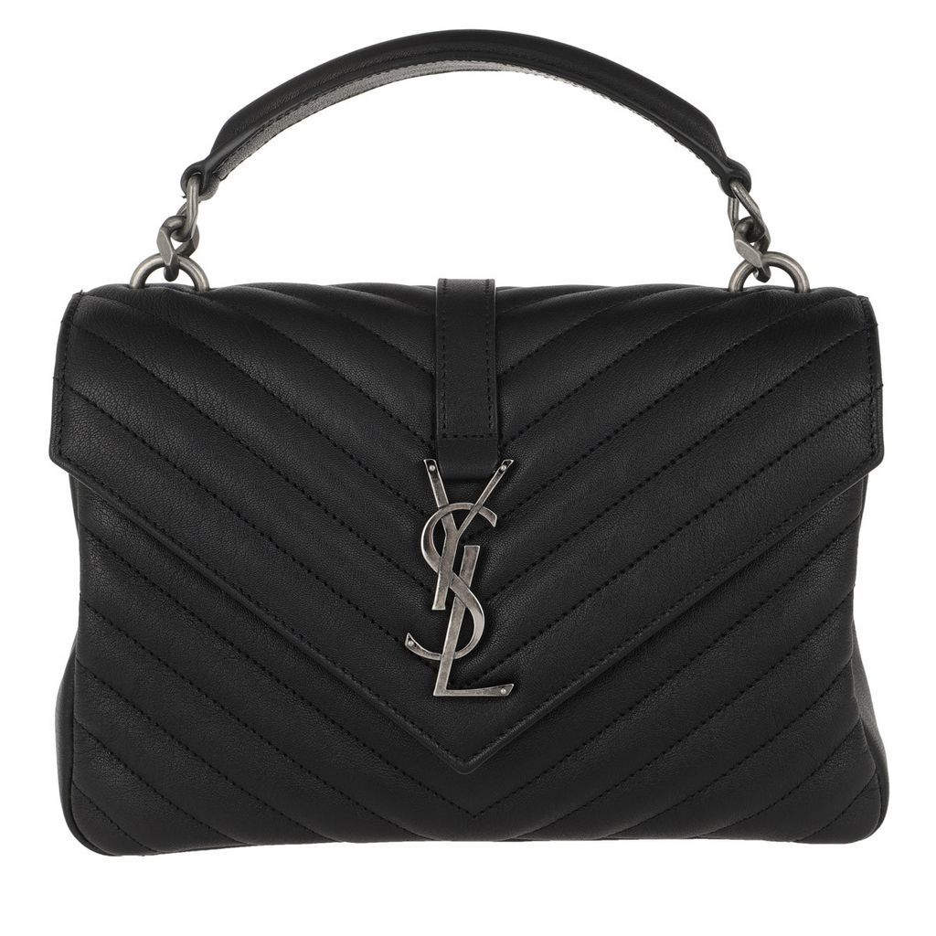 Satchel Bags - YSL Monogramme Bag Leather Black - black - Satchel Bags for ladies