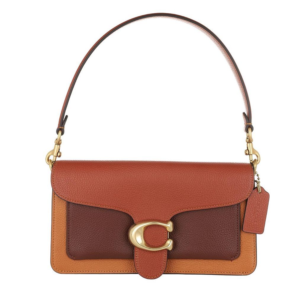 Satchel Bags - Colorblock Tabby Shoulder Bag 26 Rust Multi - brown - Satchel Bags for ladies