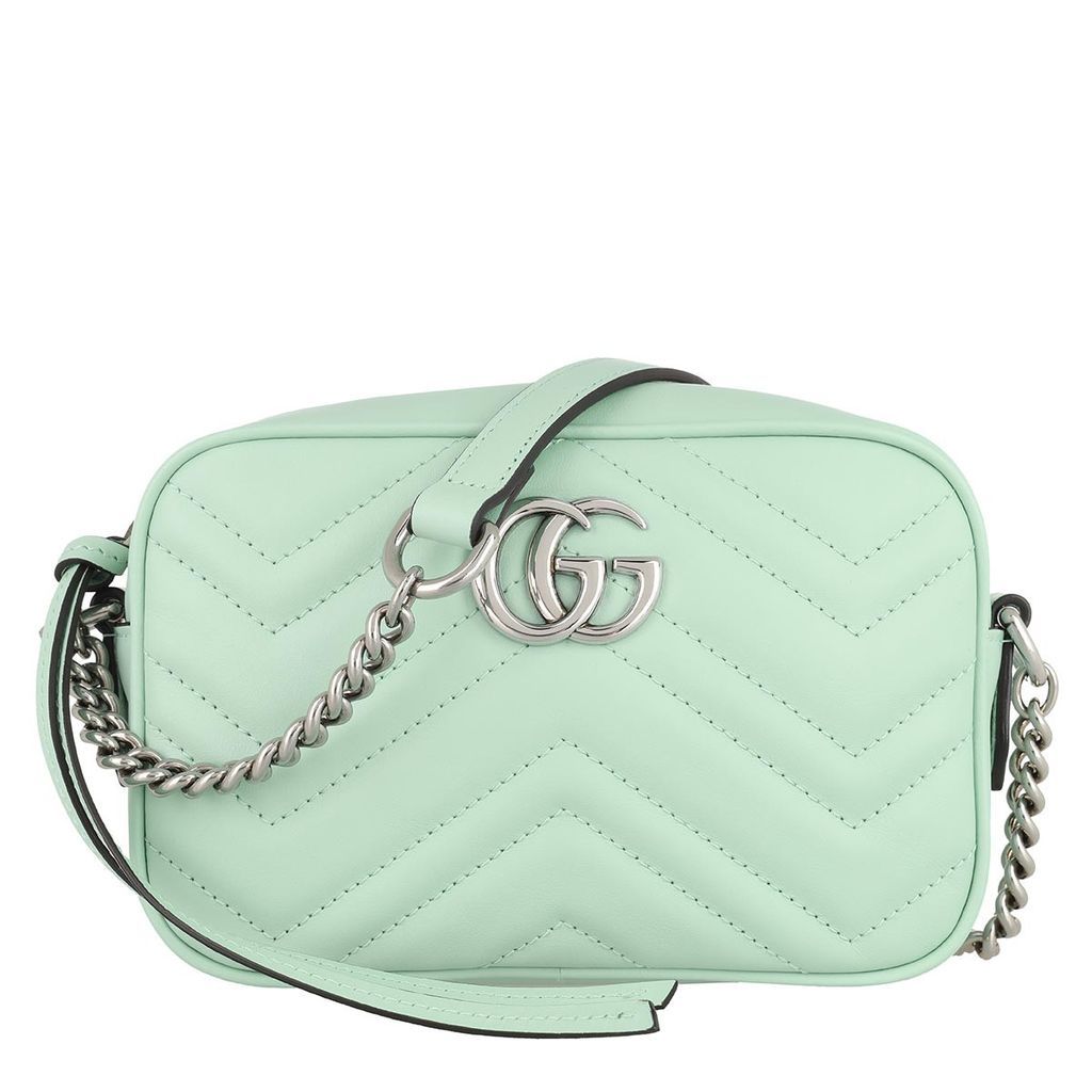 Cross Body Bags - Mini GG Marmont Shoulder Bag Leather Light Green - green - Cross Body Bags for ladies