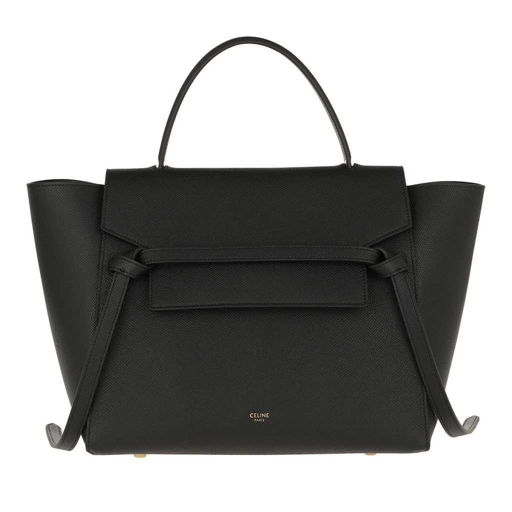 Satchel Bags - Mini Belt Bag Leather Black - black - Satchel Bags for ladies