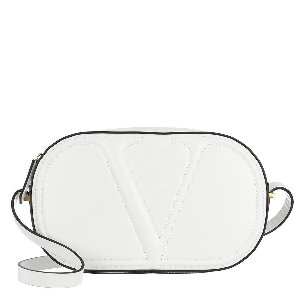 Cross Body Bags - V Logo Crossbody Bag Calf Optic White - white - Cross Body Bags for ladies