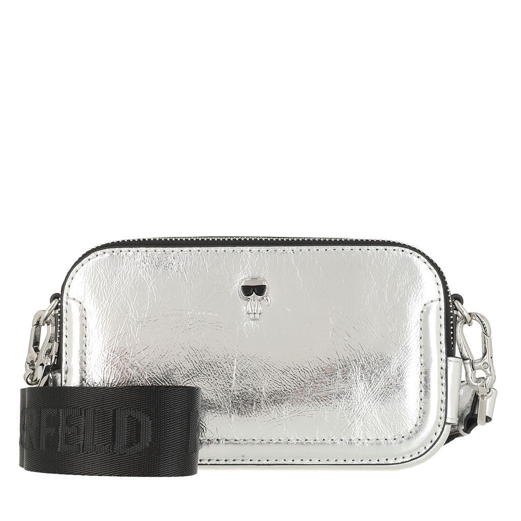 Cross Body Bags - K/Ikonik 3d Pin Camera Bag Silver - silver - Cross Body Bags for ladies