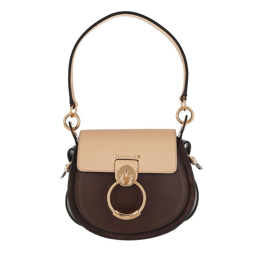 Satchel Bags - Tess Shoulder Bag Leather Wooden Beige - red - Satchel Bags for ladies