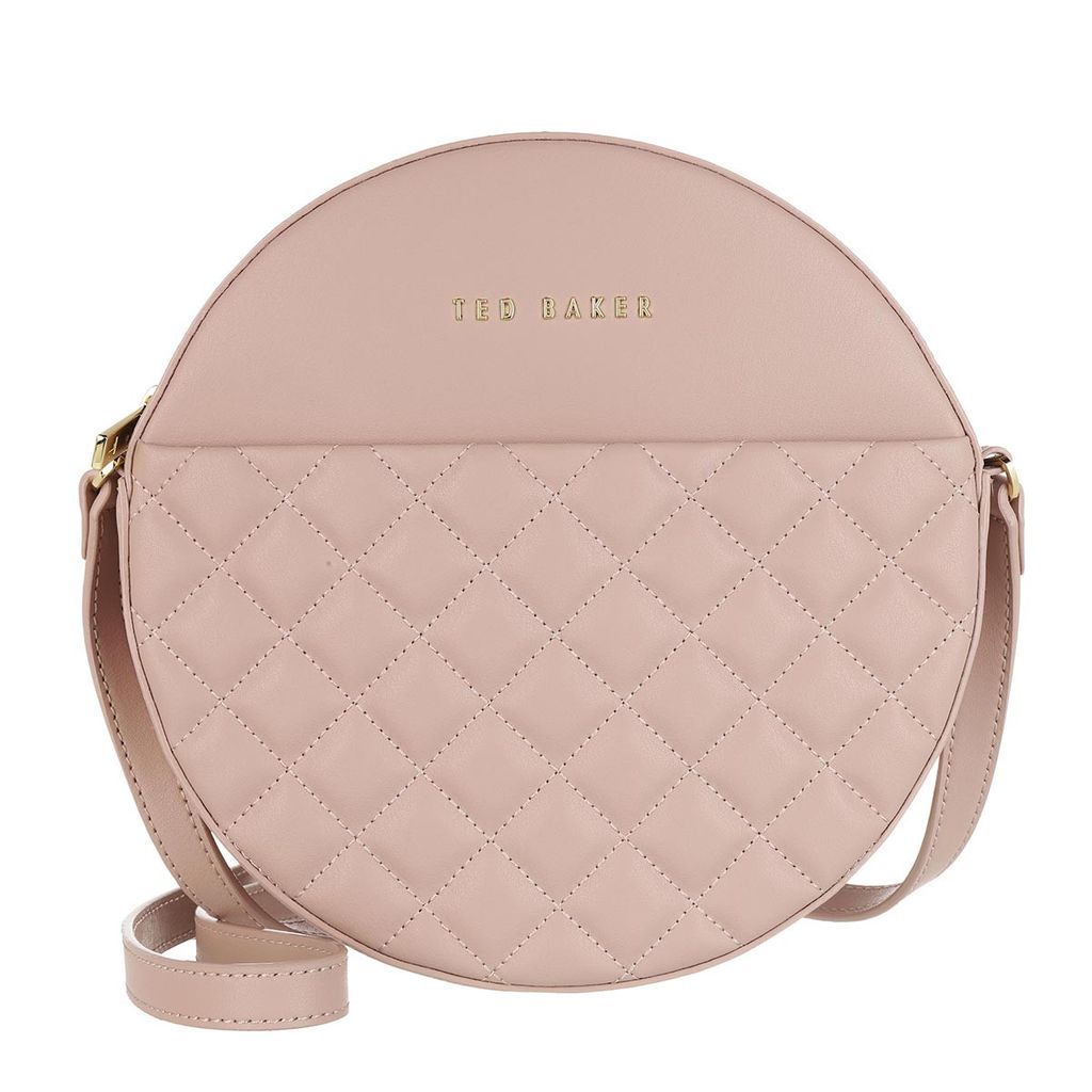 Cross Body Bags - Cirus Quilted Circle Small Crossbody Mid-Pink - rose - Cross Body Bags for ladies