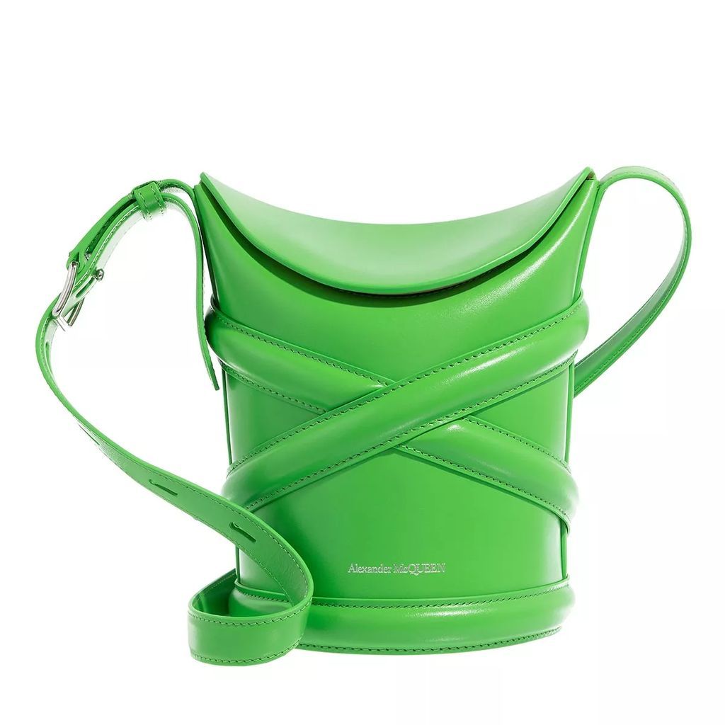 Bucket Bags - The Curve Bucket Bag Leather - green - Bucket Bags for ladies