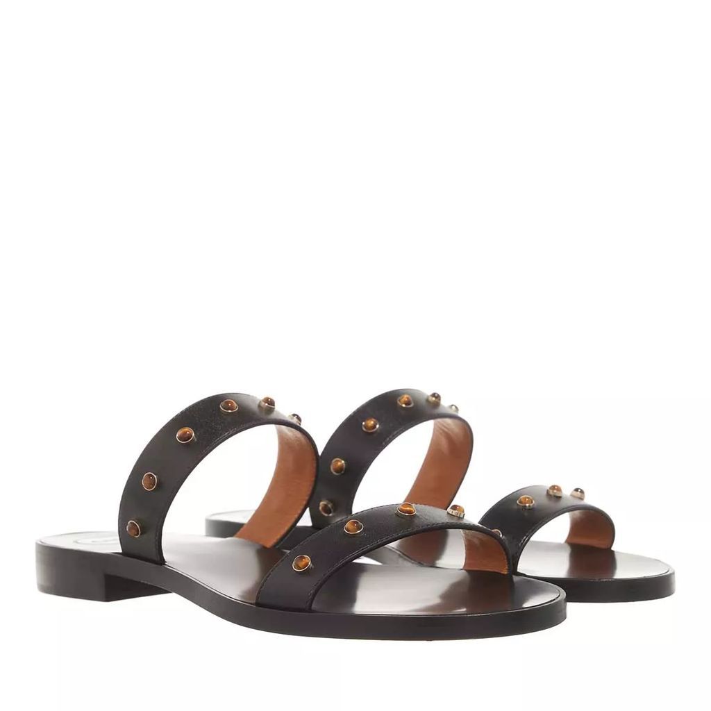 Sandals - Aurna Studded Flat Slides - black - Sandals for ladies