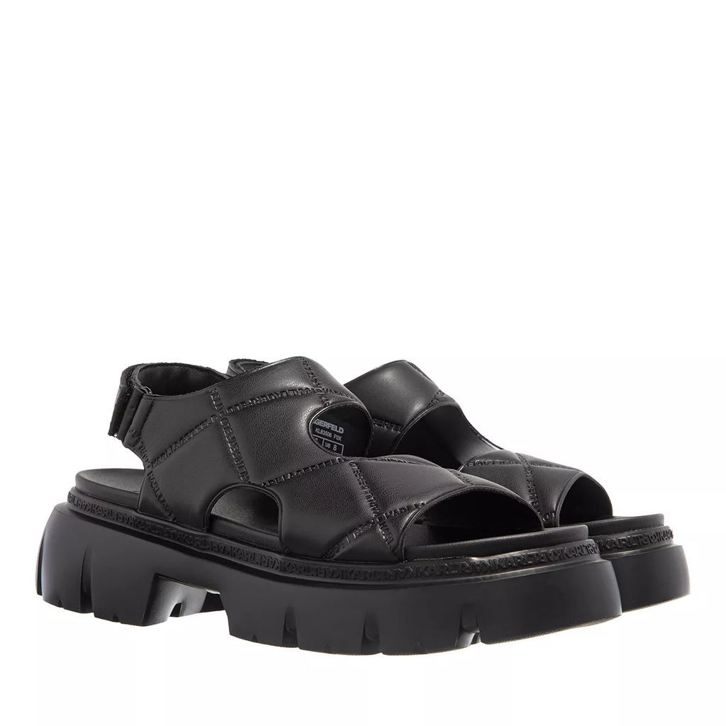 Sandals - SUN TREKKA Quilted K-Kross Sandal - black - Sandals for ladies