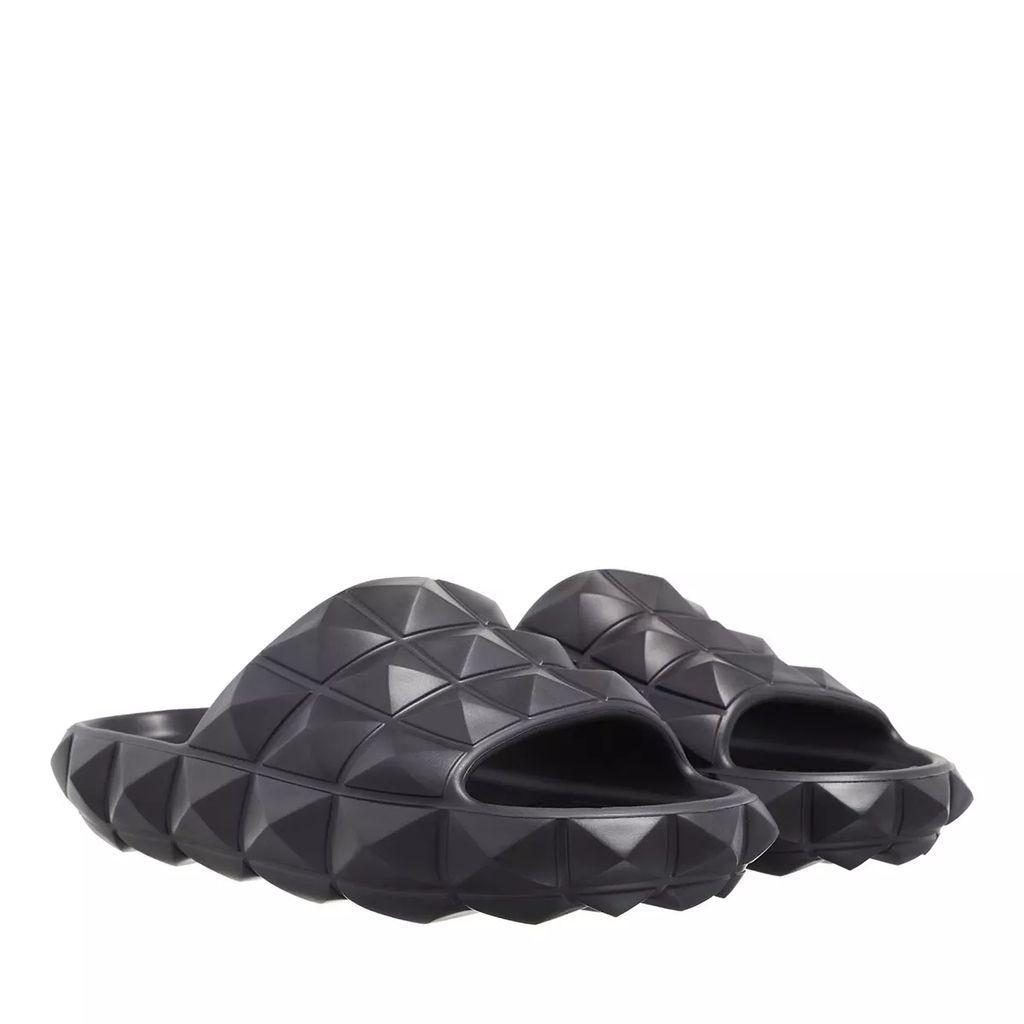 Sandals - Roman Stud Turtle Slides - black - Sandals for ladies
