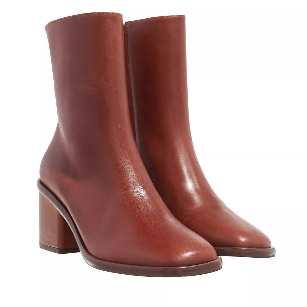 Boots & Ankle Boots - Block Heel Ankle Boots - brown - Boots & Ankle Boots for ladies