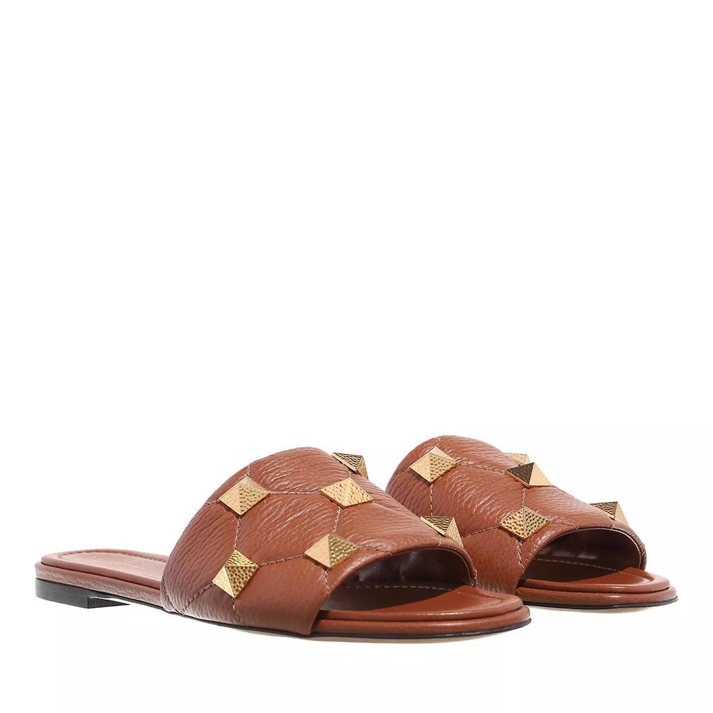 Sandals - Roman Stud Sandals Leather - brown - Sandals for ladies