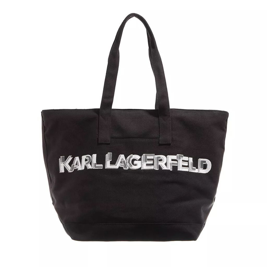 Tote Bags - K/Logo Xl Canvas Shopper - black - Tote Bags for ladies