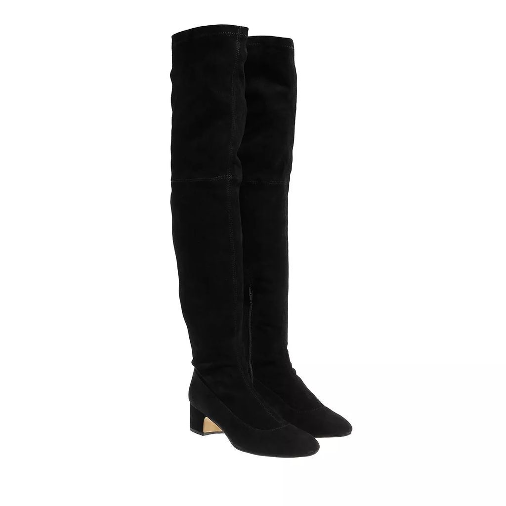 Boots & Ankle Boots - Ayannah Over The Knee Stretch Leather Boot - black - Boots & Ankle Boots for ladies