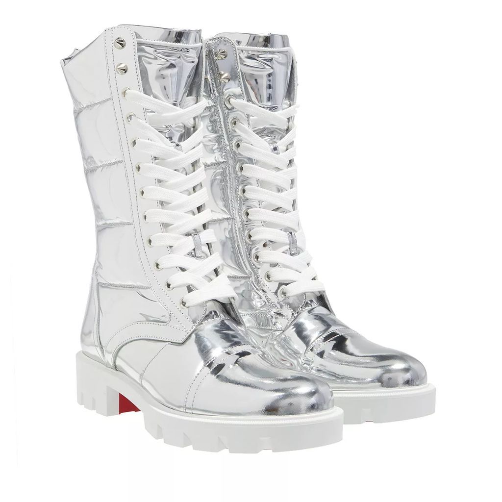 Boots & Ankle Boots - Pavleta Flat Boots - silver - Boots & Ankle Boots for ladies
