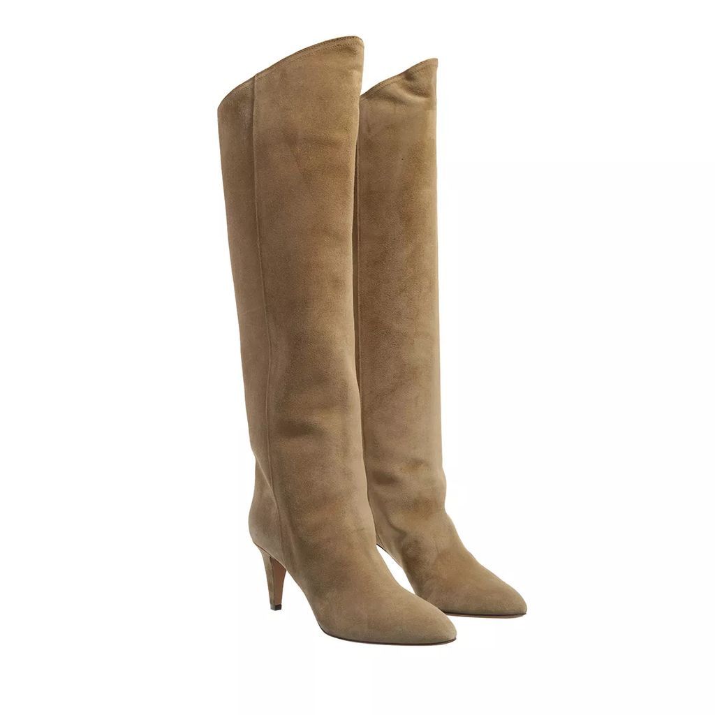 Boots & Ankle Boots - Lispa Heeled Boots Suede - brown - Boots & Ankle Boots for ladies