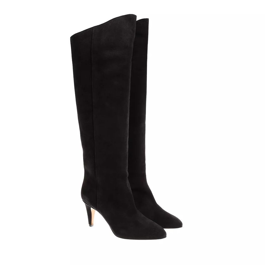 Boots & Ankle Boots - Lispa Heeled Boots Suede - black - Boots & Ankle Boots for ladies