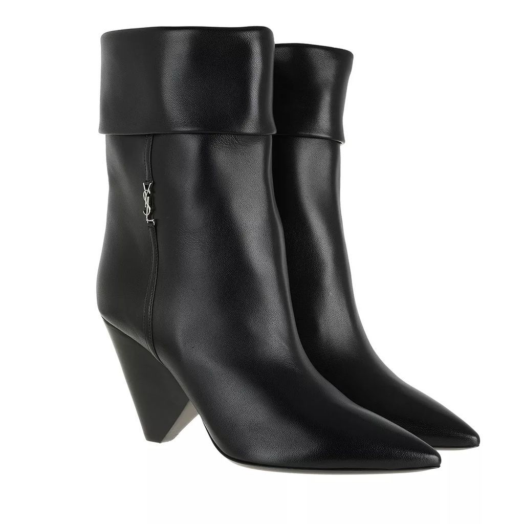 Boots & Ankle Boots - Niki Monogram Booties Smooth Leather - black - Boots & Ankle Boots for ladies