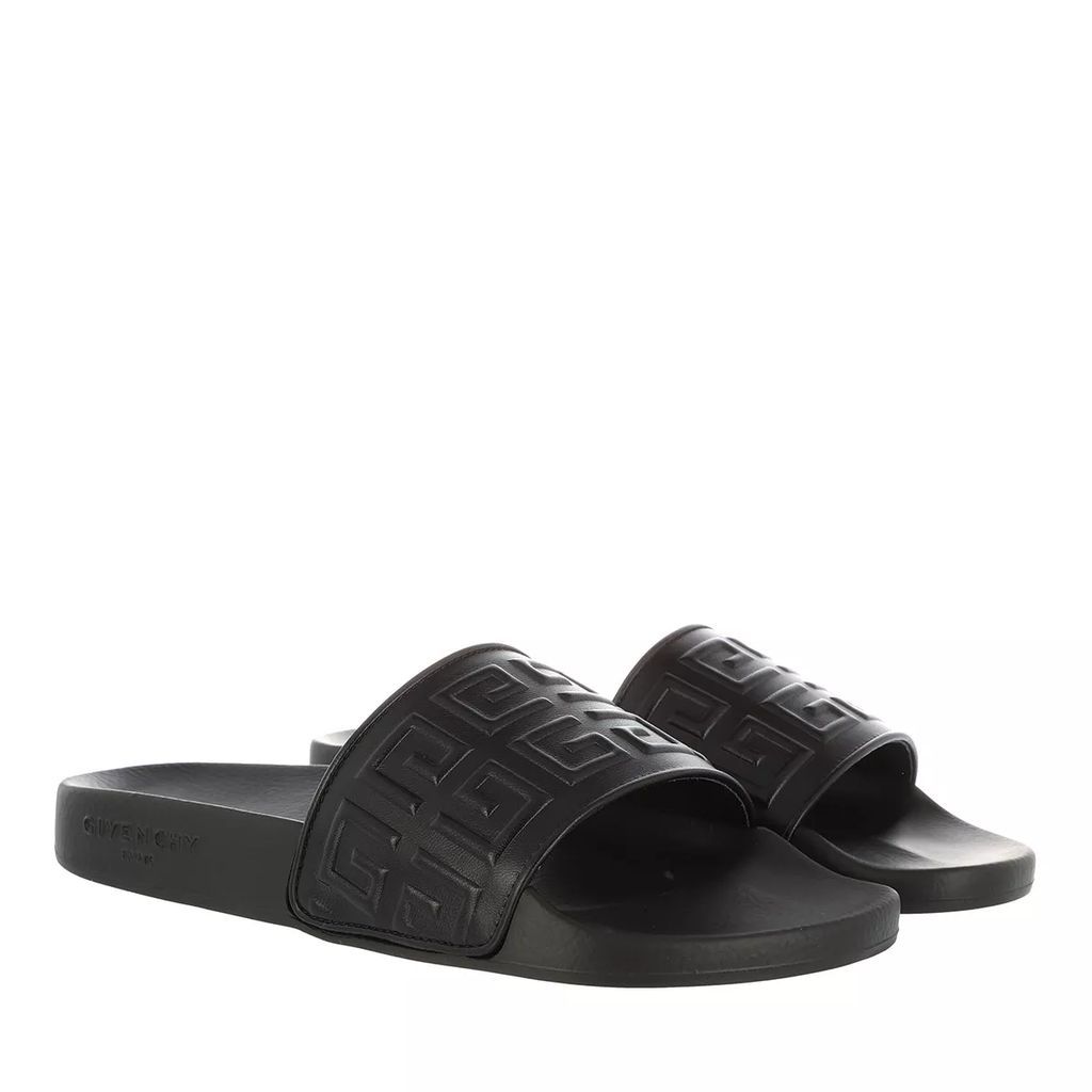 Sandals - 4G Flat Sandals Leather - black - Sandals for ladies