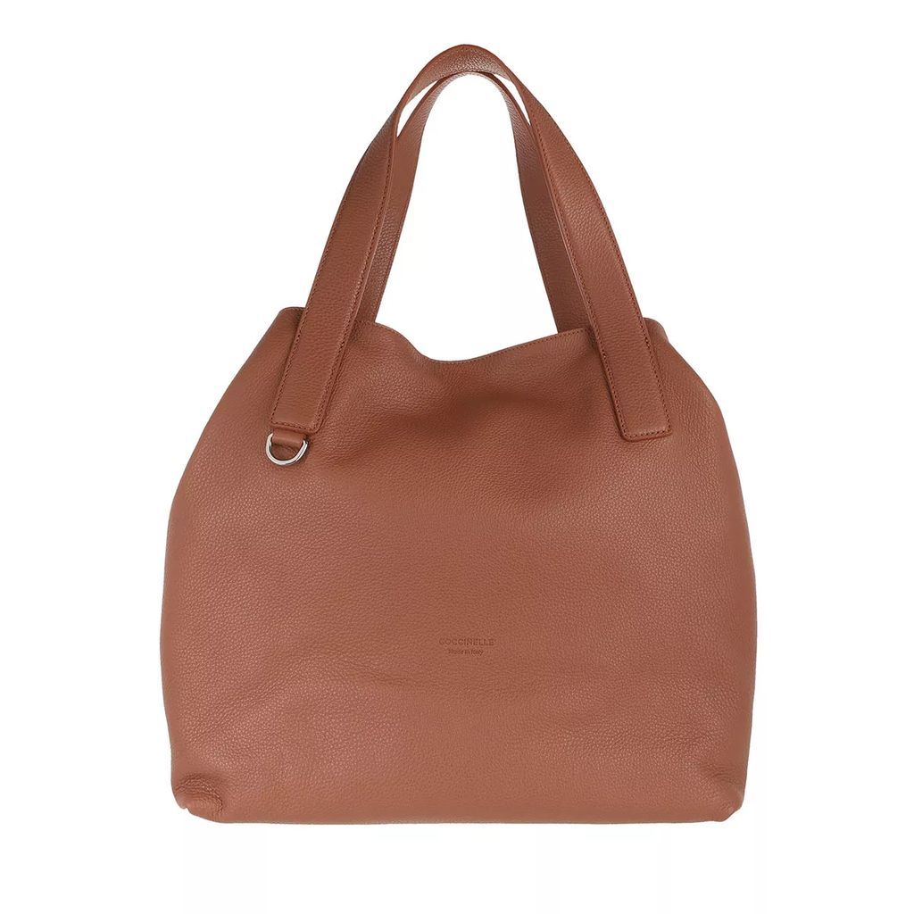 Shopping Bags - Mila Handbag Grainy Leather - brown - Shopping Bags for ladies