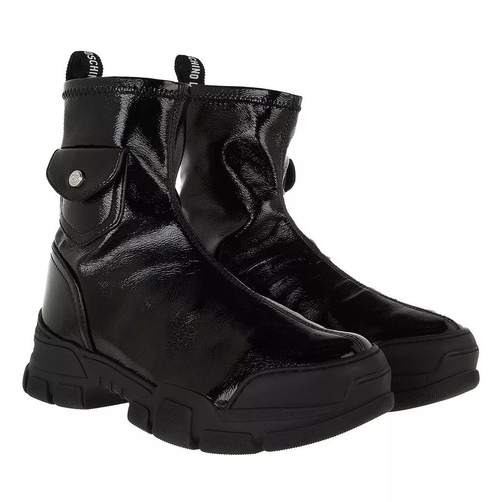Boots & Ankle Boots - Sneakerd Trek45 Lack Stretch - black - Boots & Ankle Boots for ladies