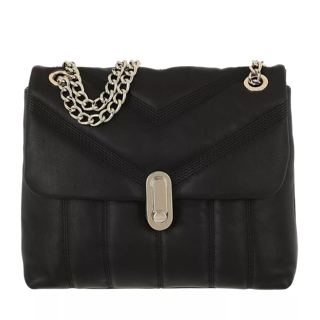Crossbody Bags - Ayalina Puffer Quilt Detail Mini Crossbody Bag - black - Crossbody Bags for ladies