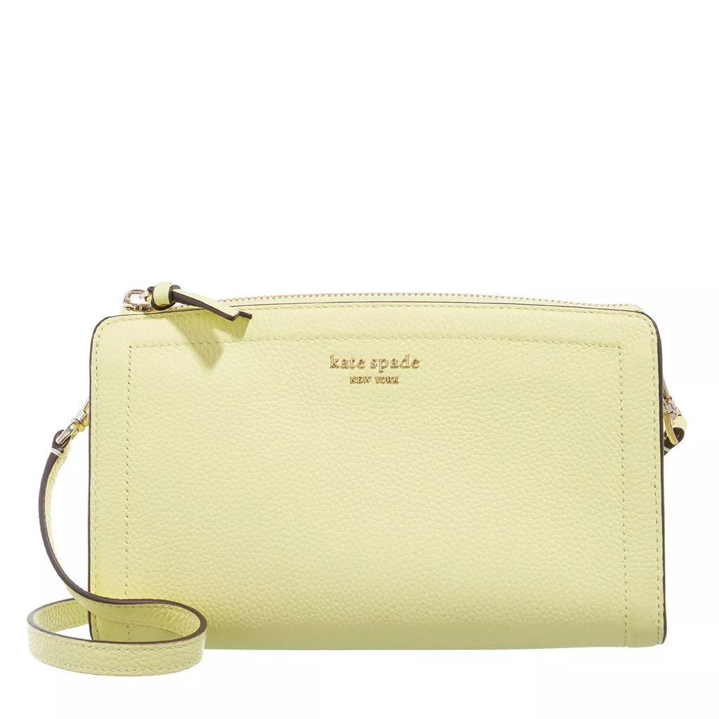 Crossbody Bags - Knott Pebbled Leather Small Crossbody - yellow - Crossbody Bags for ladies