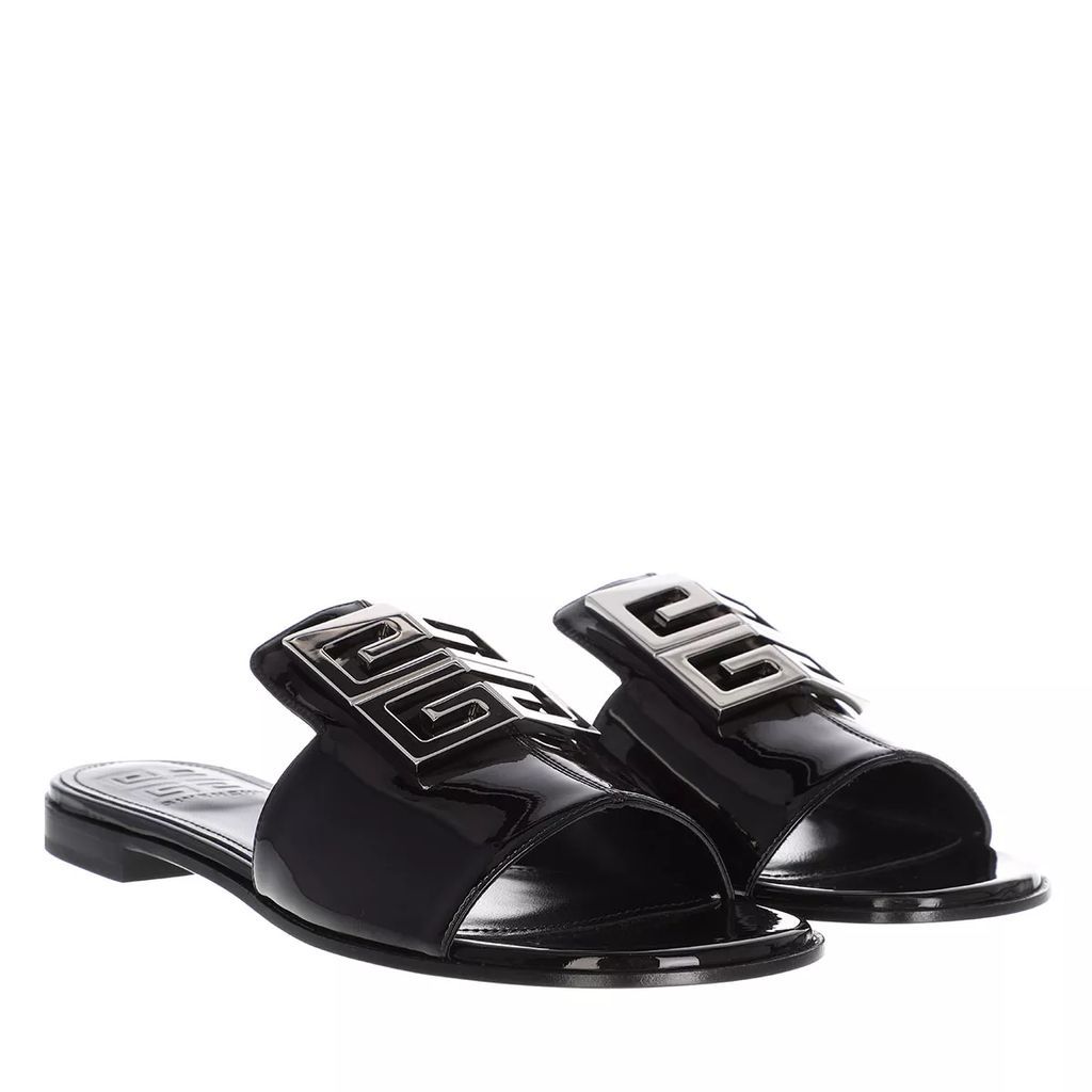 Sandals - 4G Flat Sandals Leather - black - Sandals for ladies