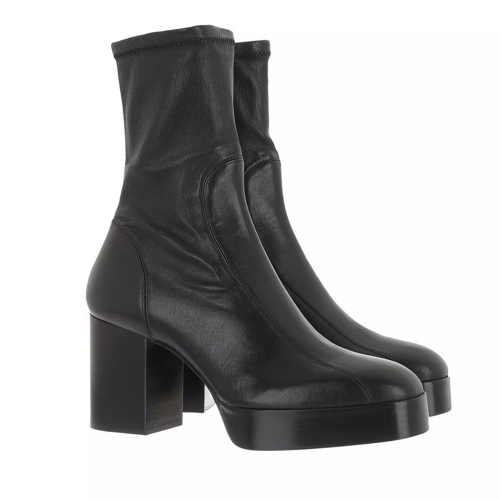 Boots & Ankle Boots - Block Heel Boots Leather - black - Boots & Ankle Boots for ladies