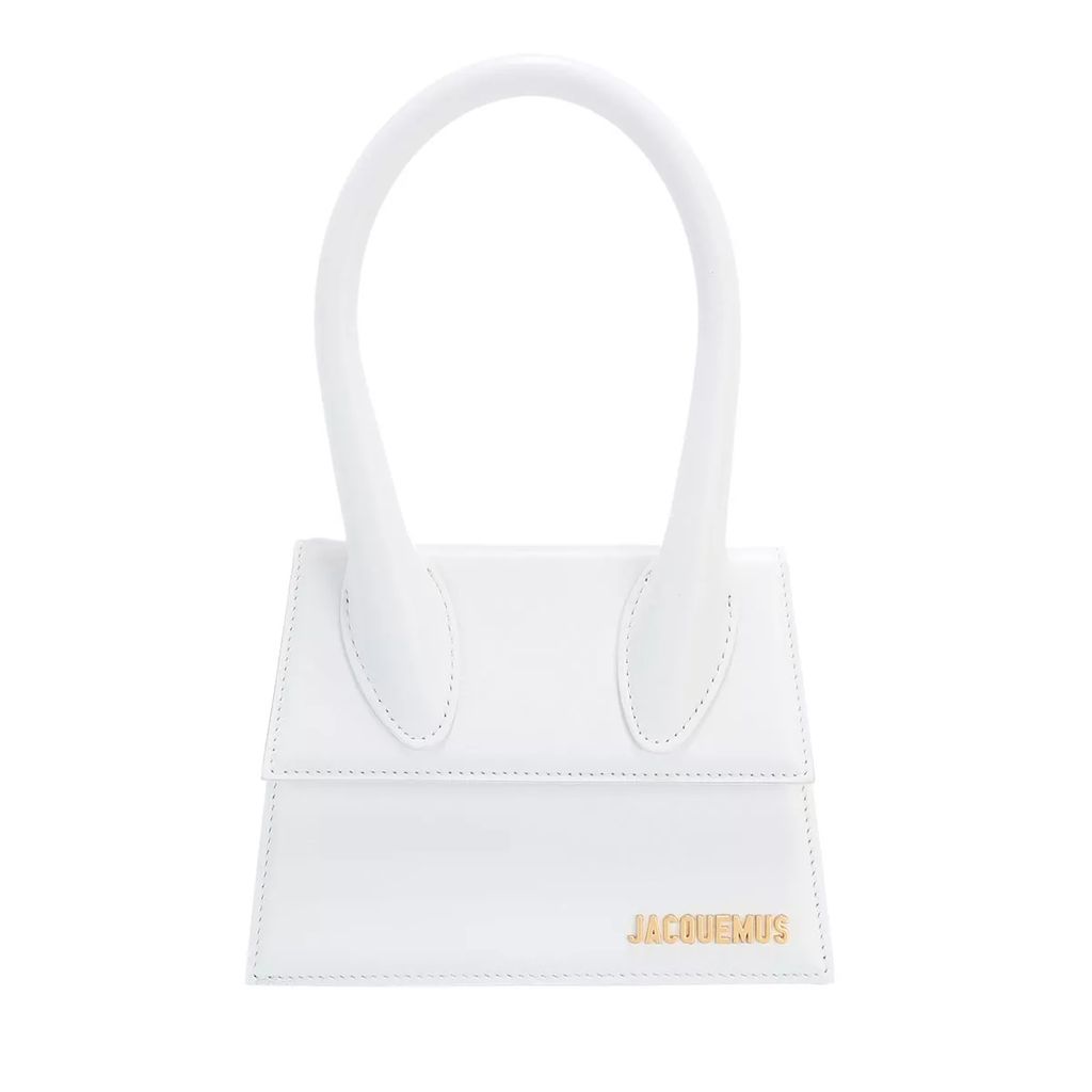 Satchels - Le Chiquito Moyen Top Handle Bag Leather - white - Satchels for ladies