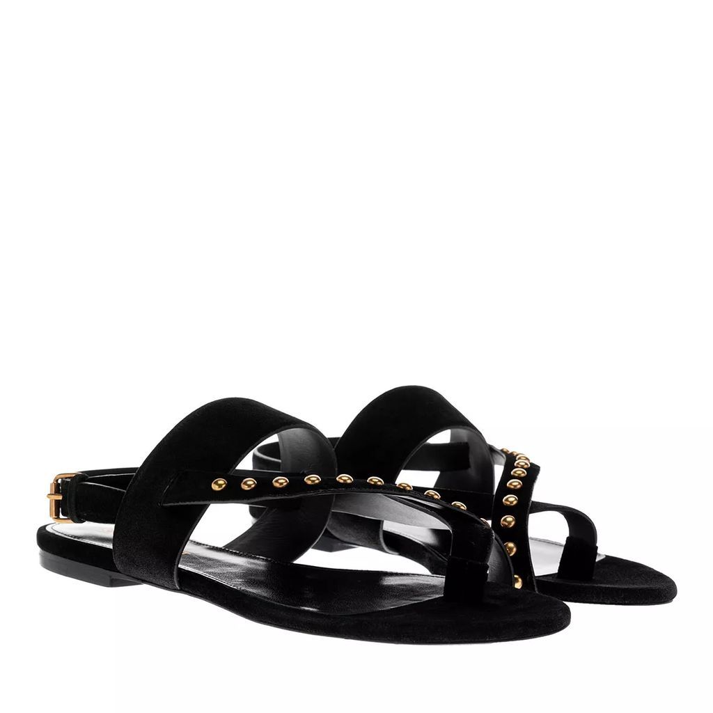 Sandals - Gia Stud Flat Sandals - black - Sandals for ladies