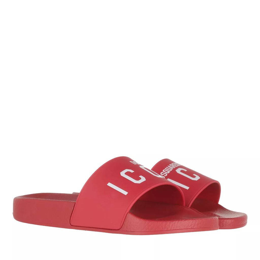 Slipper & Mules - Icon Slide Sandals - red - Slipper & Mules for ladies
