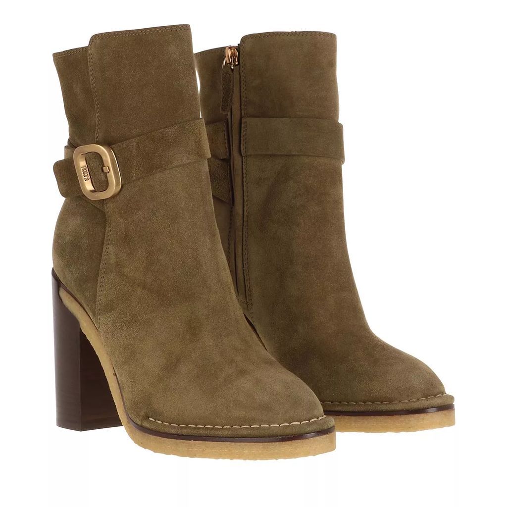 Boots & Ankle Boots - Block Heeled Boots - green - Boots & Ankle Boots for ladies