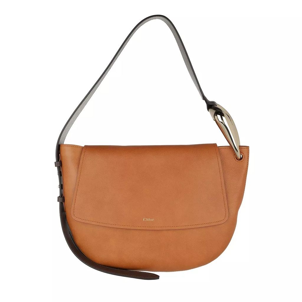 Crossbody Bags - Kiss Shoulder Bag Leather - brown - Crossbody Bags for ladies