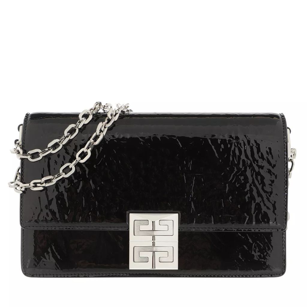 Crossbody Bags - Small 4G Chain Bag Shinny Textured Leather - black - Crossbody Bags for ladies