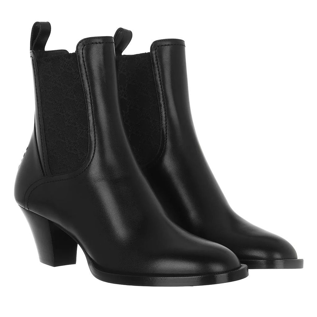 Boots & Ankle Boots - FF Karligraphy Motif Ankle Boots - black - Boots & Ankle Boots for ladies
