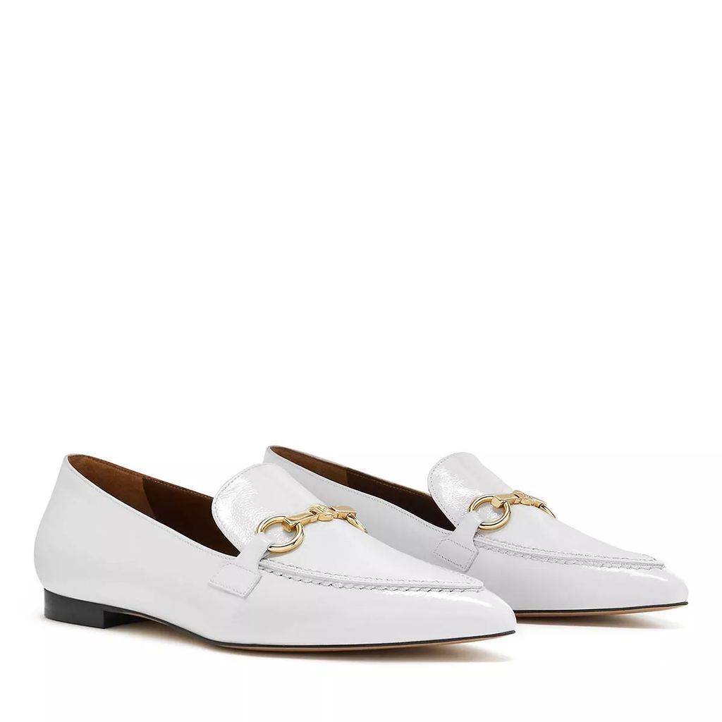 Loafers & Ballet Pumps - Vendôme Margaux calfskin patent leather loafers - white - Loafers & Ballet Pumps for ladies