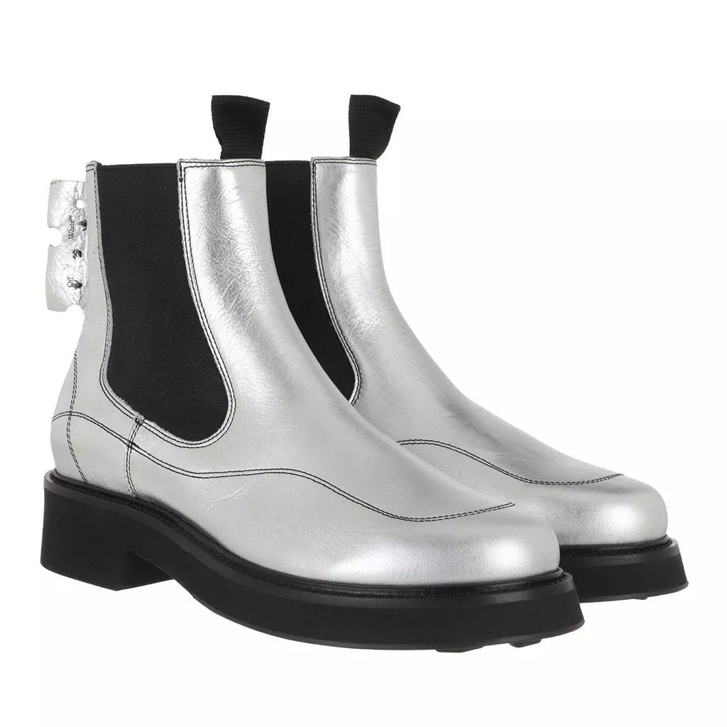 Boots & Ankle Boots - Laminate Chelsea Boot - silver - Boots & Ankle Boots for ladies