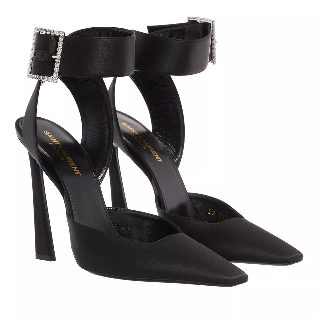 Pumps & High Heels - Fanny Slingback Pumps In Crepe Satin - black - Pumps & High Heels for ladies