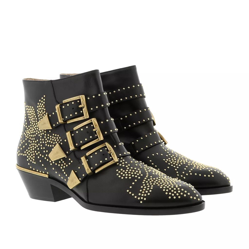 Boots & Ankle Boots - Susanna Leather Studs Boots - black - Boots & Ankle Boots for ladies